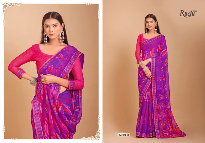 Vanilla Vol 7 By Ruchi Digital Printed Chiffon Sarees Wholesale Price In Surat